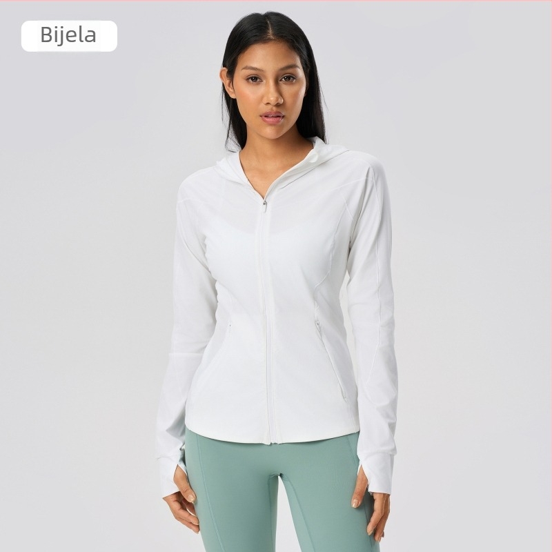 Ženska outdoor jakna s kapuljom, lagana, prozračna, brzo se suši, najlon, UV zaštita UPF50+