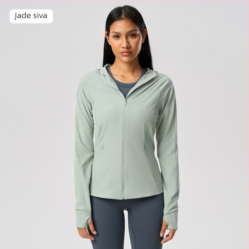 Ženska outdoor jakna s kapuljom, lagana, prozračna, brzo se suši, najlon, UV zaštita UPF50+