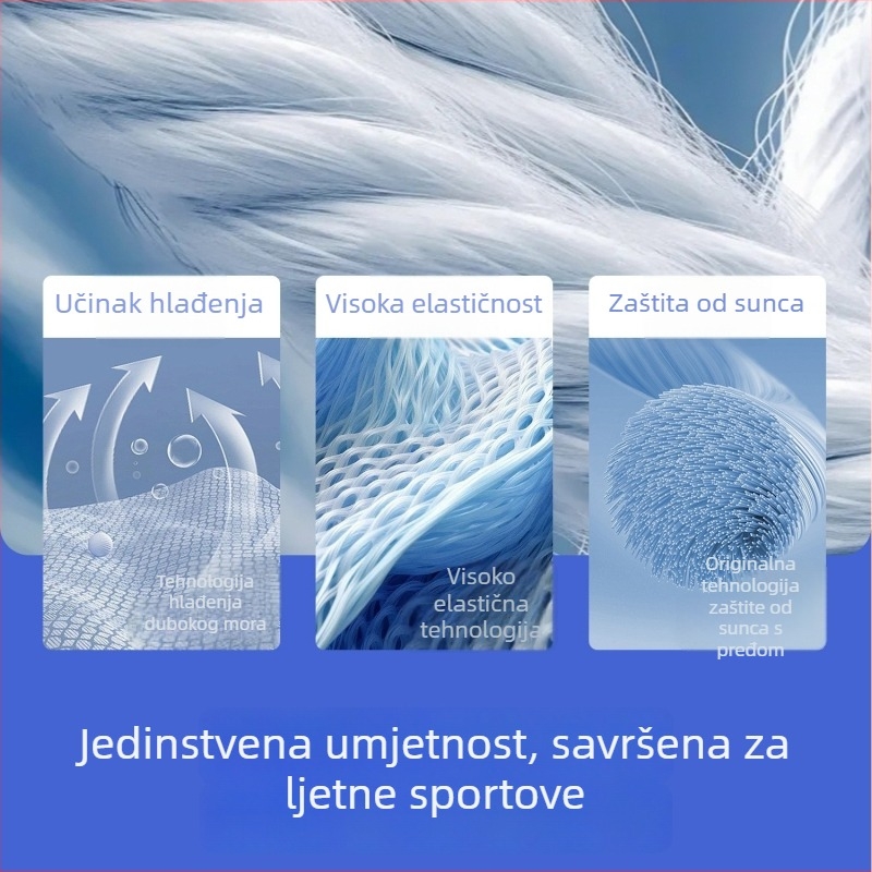 Ženska lagana jakna za zaštitu od sunca UPF50+ s nylon-spandex smjesom, prednji zip, rukav s otvorom za palac, tanak materijal