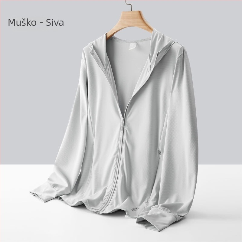 Unisex ljetni vanjski windbreaker s UV 50+ zaštitom, ultra lagan, prozrašan najlon materijal, brzo sušenje