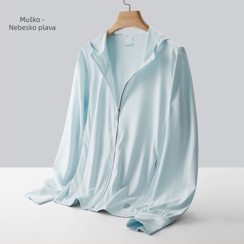 Unisex ljetni vanjski windbreaker s UV 50+ zaštitom, ultra lagan, prozrašan najlon materijal, brzo sušenje