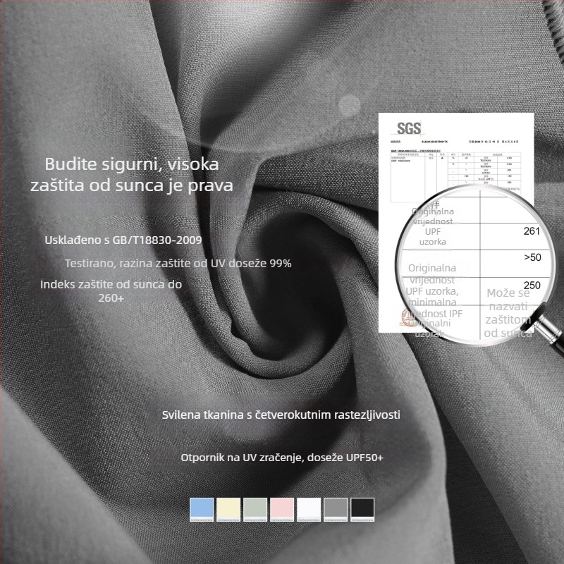 Ženska vanjska windbreaker jakna s kapuljačom; UPF50+ UV zaštita; brzo-sušeći, prozračni poliester