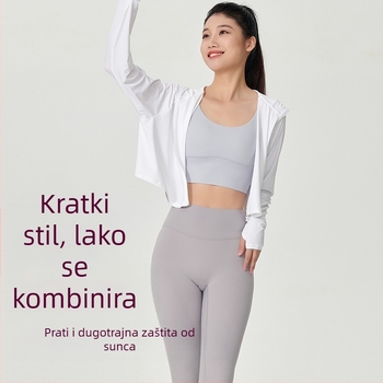 Ženska jakna s kapuljačom za zaštitu od sunca UPF50+, brzo sušeća, prozračna, odvodi vlagu