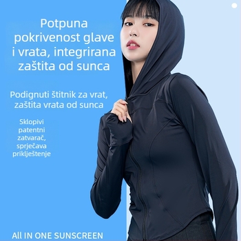 Ženska kapuljačasta jakna s UV zaštitom od najlona, stil Fresh and Sweet, proljeće 2023