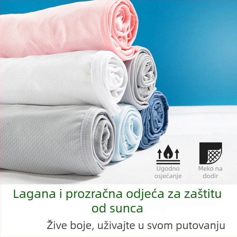 Dugi rukavi zaštitna jakna od sunca s geometrijskim uzorkom, slobodan kroj (93% poliester / 7% elastan, UPF30+, zatvarač, tanak)
