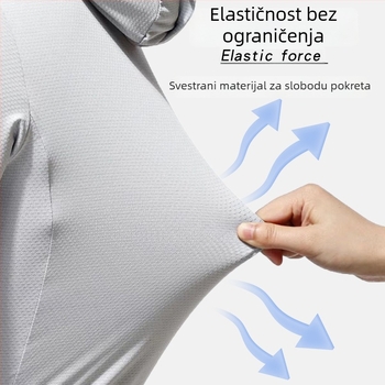 Vanjska jakna s UV zaštitom – poliester, UPF 50+, brzo sušenje, prozračna, odvod vlage – Model XY-2047