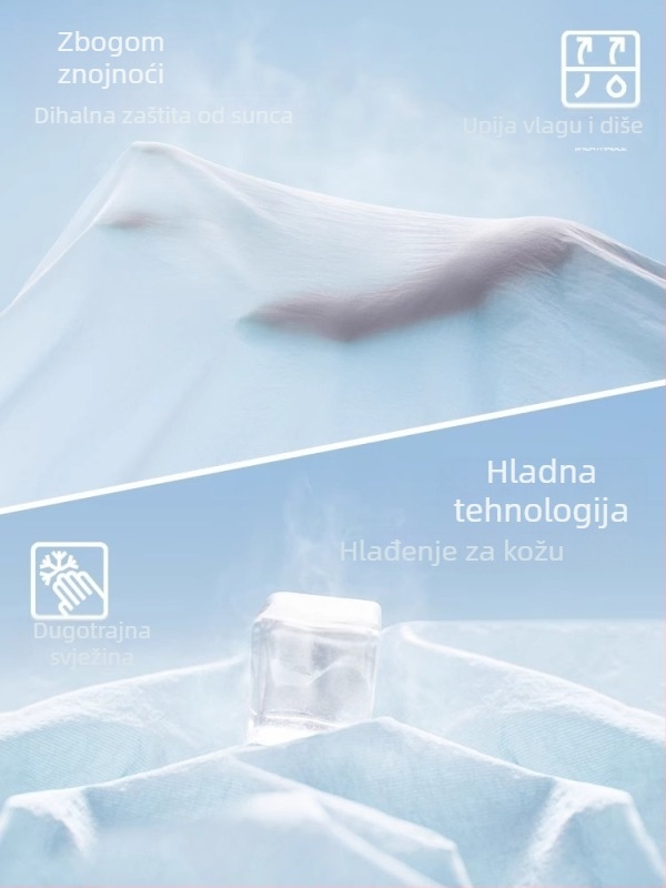 Vanjska windbreaker jakna s kapuljačom - lagana, brzo se sušeća ice silk tkanina, UV zaštita UPF50+, najlon tkanina, unisex