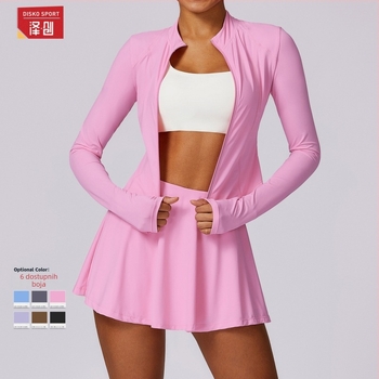 Zechuang ženski vanjski windbreaker s UV zaštitom UPF50+, brzo sušenje, prozračni Ice Silk materijal, bez kapuljače, model 8588