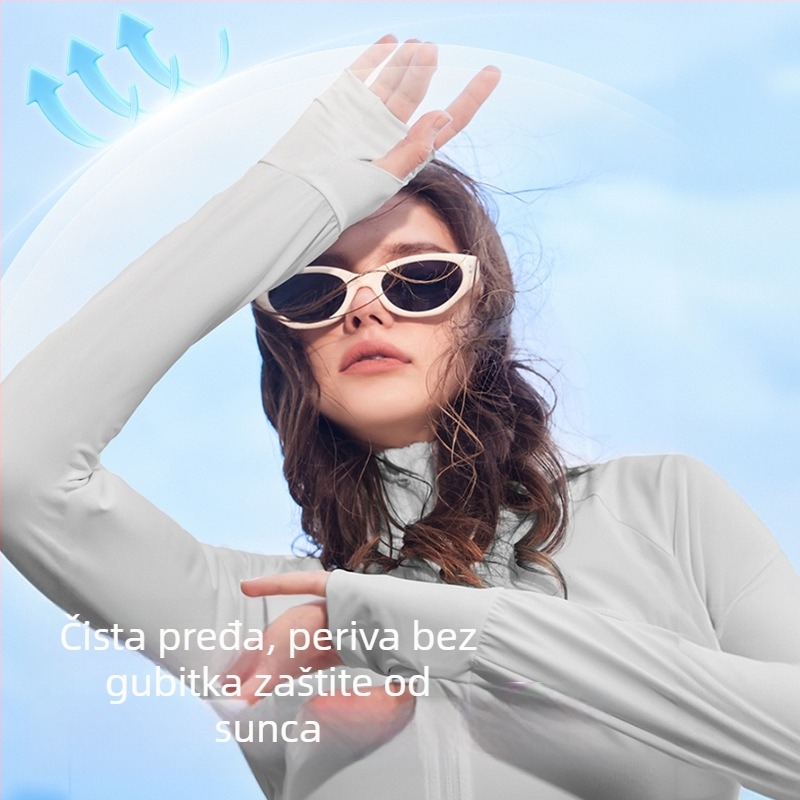 Kocotree UV zaštita s kapuljačom, ultra lagana najlonska tkanina (88% poliamid, 12% elastan), ljeto 2024