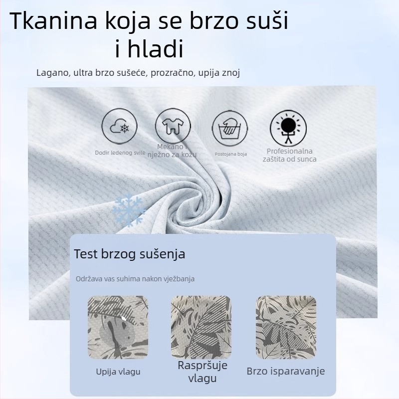 Majica za ribolov s UV zaštitom, ultratanka, s kapuljom, prozračna za vanjske aktivnosti