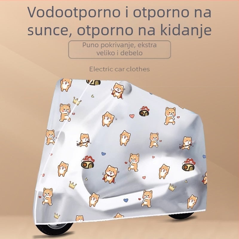 Pokrov za kišu za električni bicikl – izdržljiv, vodootporan, zaštita od prašine, debeo materijal