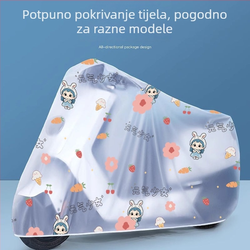 Pokrov za kišu za električni bicikl – izdržljiv, vodootporan, zaštita od prašine, debeo materijal