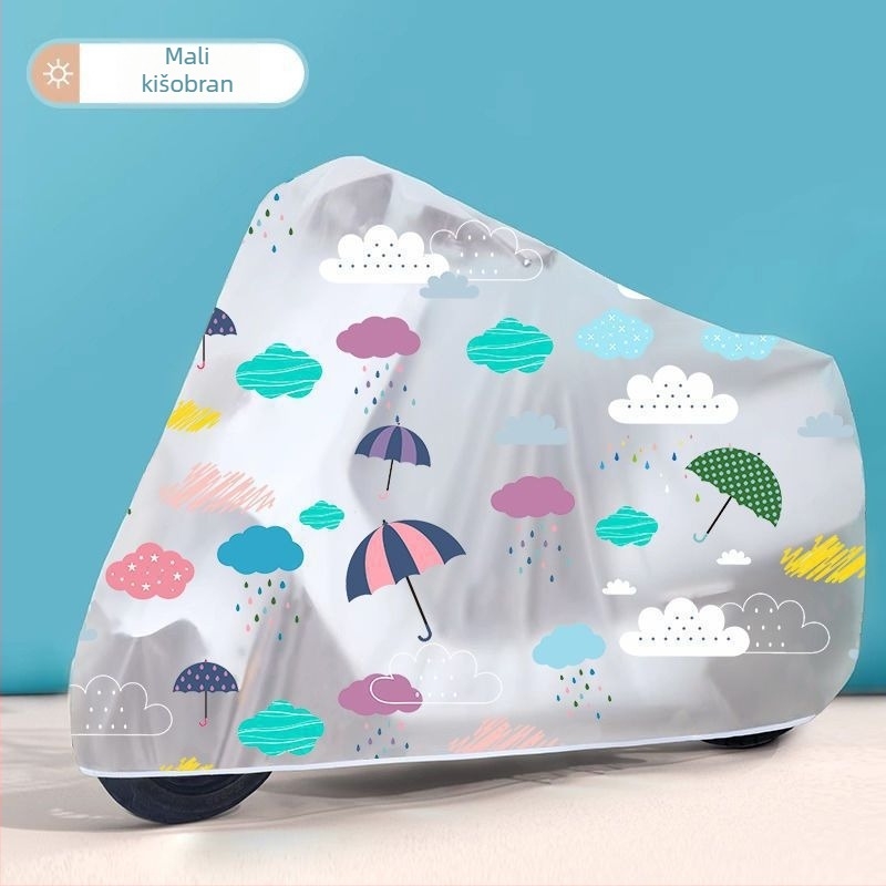 Pokrov za kišu za električni bicikl – izdržljiv, vodootporan, zaštita od prašine, debeo materijal