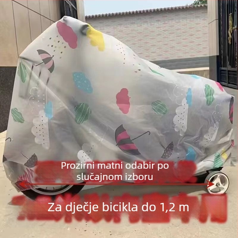 Pokrov za kišu za električni bicikl – izdržljiv, vodootporan, zaštita od prašine, debeo materijal