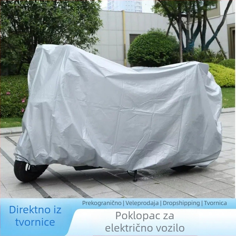 Pokrov za električno vozilo – zaštita od kiše i sunca – stil crtića