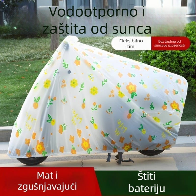 Navlaka za električno vozilo za kišu i sunce; stil: crtani film, slatko, jednostavno