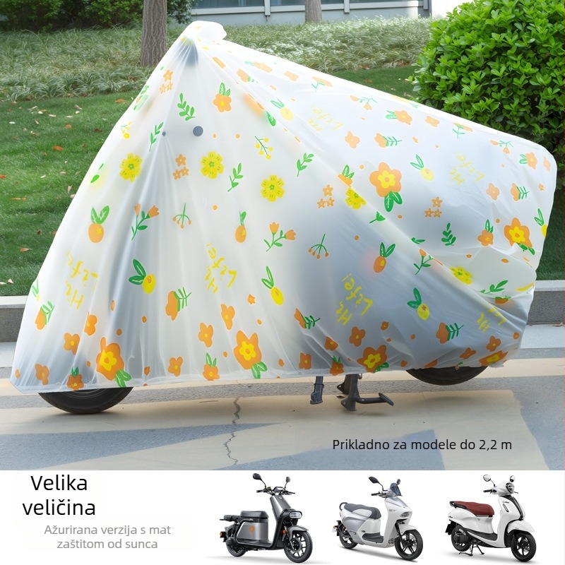 Navlaka za električno vozilo za kišu i sunce; stil: crtani film, slatko, jednostavno