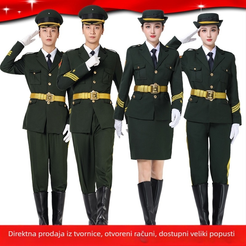 Unisex kostim za ceremoniju podizanja zastave – uniforma za srednjoškolsku glazbenu skupinu, poliester