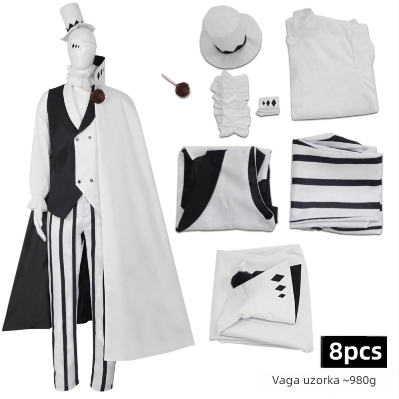 Cosplay kostim set za Bungo Stray Dogs: Akiko Yosano, Osamu Dazai, Chuuya Nakahara — unisex, za pozornicu, sintetička vlakna s 70–80% poliesterom