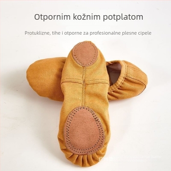 Plesne cipele s mekanom potplatom, gumenom potplatom, prozračan i otporan na habanje; Gornji materijal: Pogledaj detalje