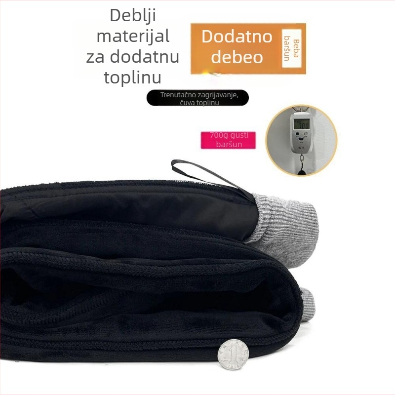 Ženske sportske hlače s fleece podstavom, pamuk-poliester smjesa (50–70% pamuka, 30–50% poliestera), visok pojas, straight/opušten kroj, zimska sezona 2025