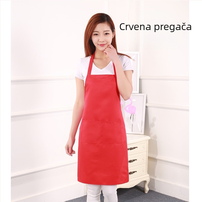 Prilagođena pregača s logotipom za supermarkete i hot pot restorane — halterneck, bez rukava