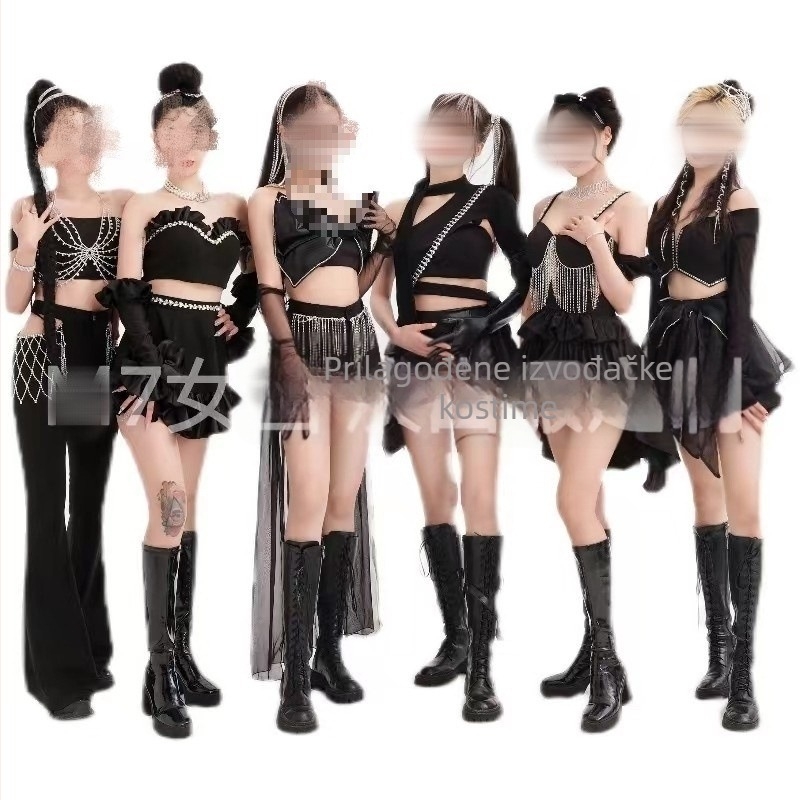 Scenski Outfit za plesnu skupinu M7 – unisex, chenille tkanina, glavni materijal spandex, postotak spandexa ispod 30%, ljetna kolekcija 2023, pogodno za folklorni ples