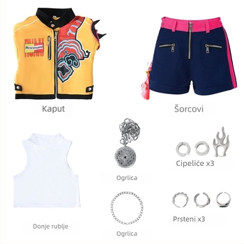Hunter Witch cosplay kostim – K-Pop djevojčica grupa Rumi lik, odjeća za anime role-play, poliester s 70-80% elastana, jesen 2025, brend Mante