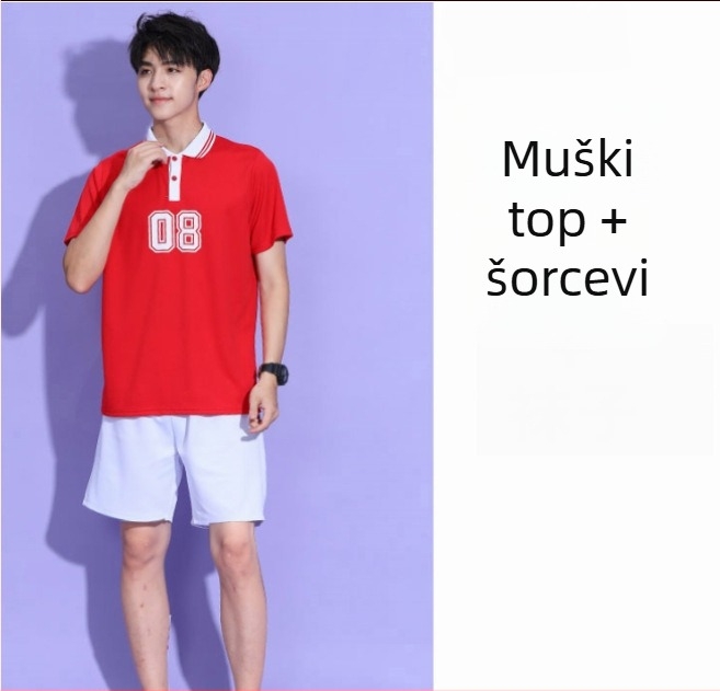 Unisex kostim za cheerleading na pozornicu, od piqué pamuka, postotak sadržaja glavne tkanine 70–80%, jesen 2023.