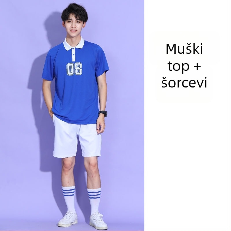 Unisex kostim za cheerleading na pozornicu, od piqué pamuka, postotak sadržaja glavne tkanine 70–80%, jesen 2023.