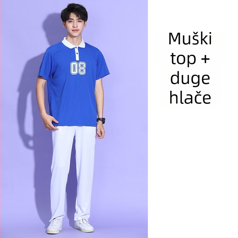 Unisex kostim za cheerleading na pozornicu, od piqué pamuka, postotak sadržaja glavne tkanine 70–80%, jesen 2023.