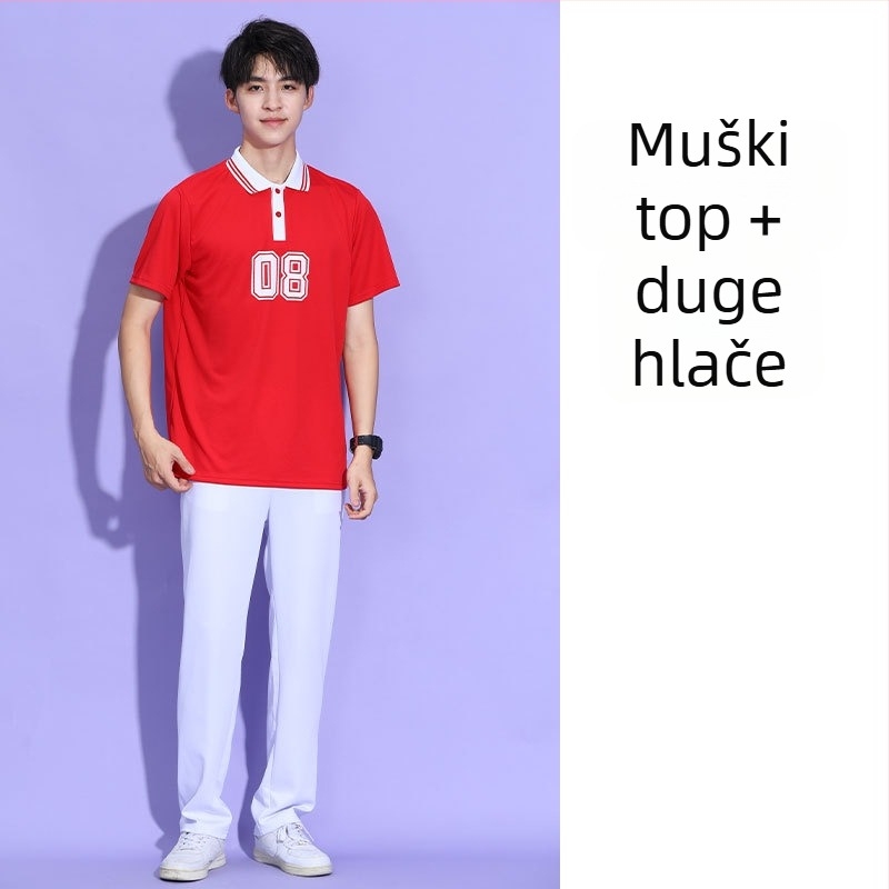 Unisex kostim za cheerleading na pozornicu, od piqué pamuka, postotak sadržaja glavne tkanine 70–80%, jesen 2023.