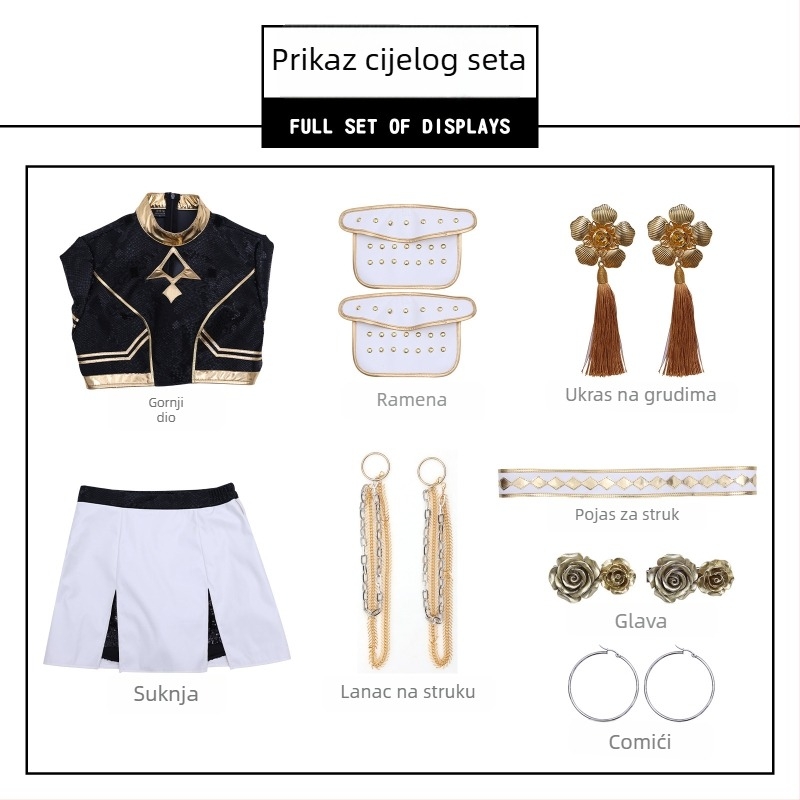 Many cosplay kostim za žene — PU koža s umjetnim krznom, za igre i animacije