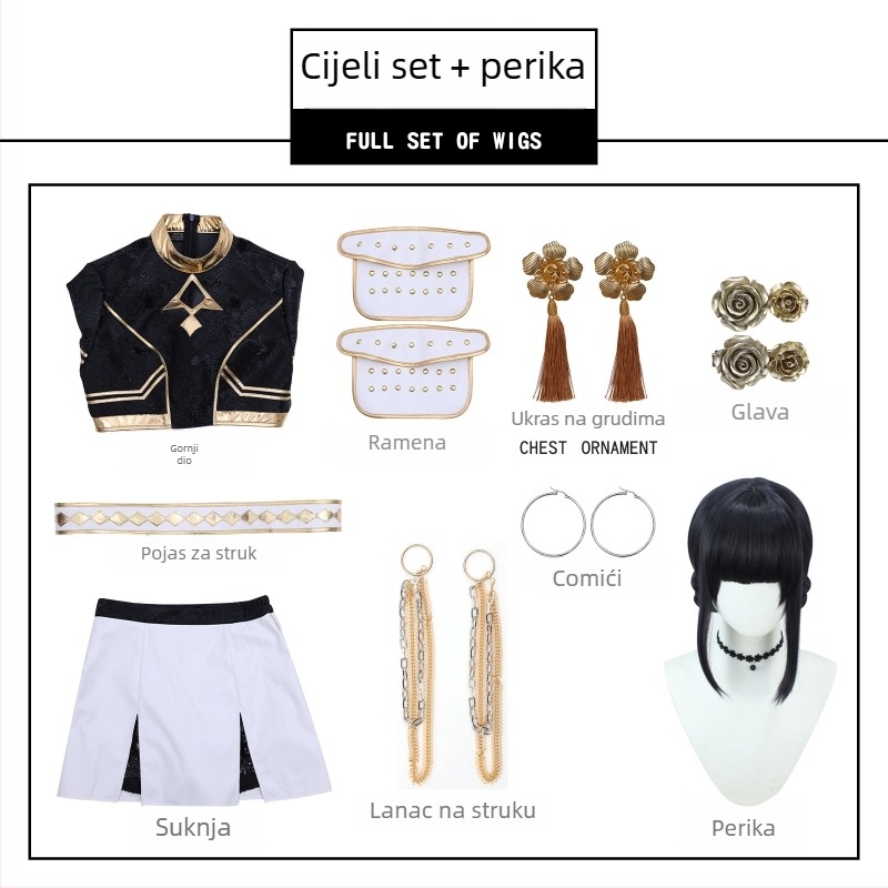 Many cosplay kostim za žene — PU koža s umjetnim krznom, za igre i animacije