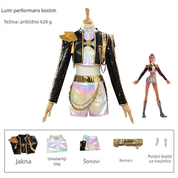 Cosplay kostim — Lolita stil, svježi i slatki, poliester tkanina, proljeće 2025, za igre i anime uloge