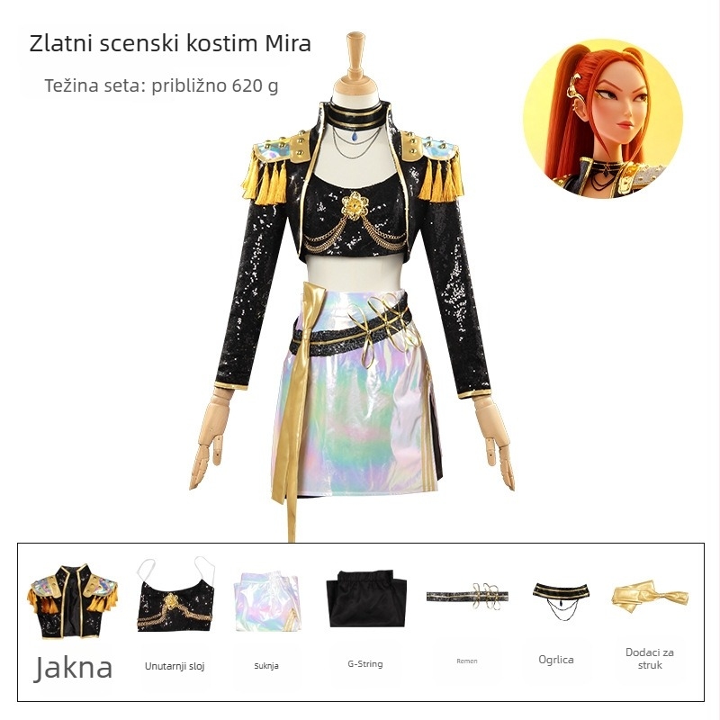 Cosplay kostim — Lolita stil, svježi i slatki, poliester tkanina, proljeće 2025, za igre i anime uloge