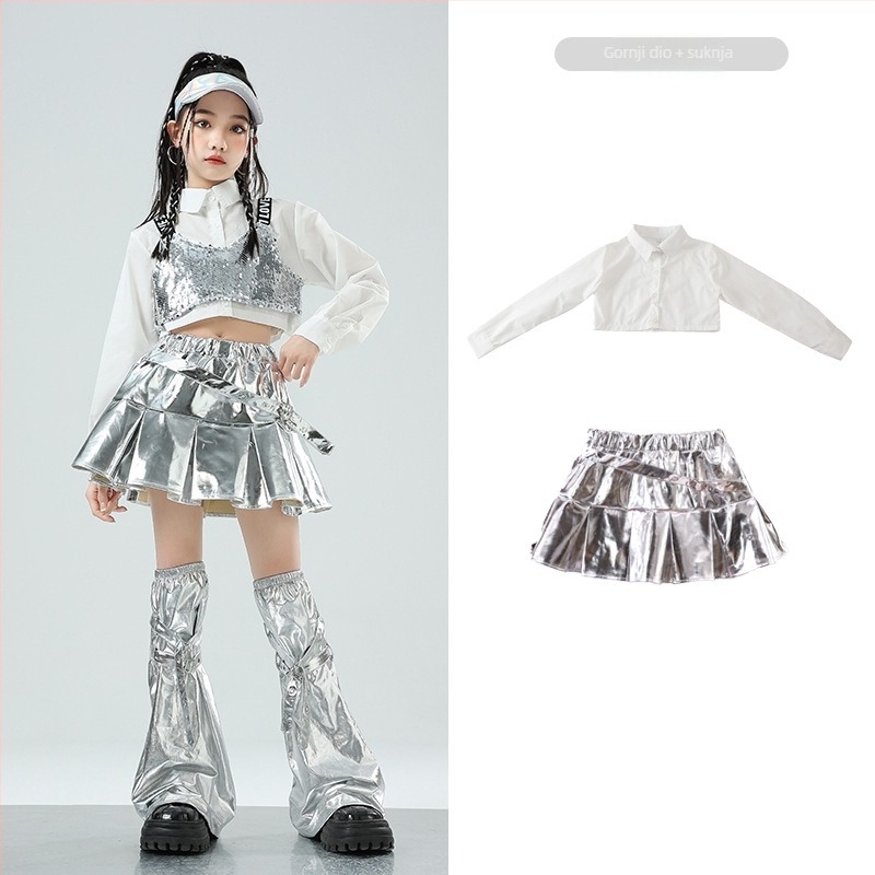 Djevojčice jazz kostim za vježbu – pamuk materijal 50% udjela, za djecu 8+ godina, odjeća za nastupe/ples