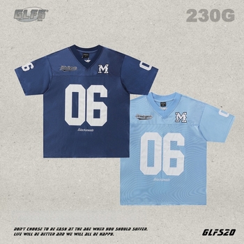Muška T-shirt s patch izradom i ispisom slova, okrugli izrez, kratki rukavi, materijal od poliestera, japanski retro stil