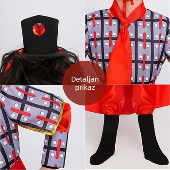 Dječji kostim za vojnu izvedbu za zbor, unisex, Chenille tkanina, Spandex/PU smjesa, proljeće 2025 (Brand: Qianshiman)
