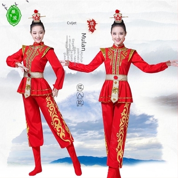 Dječji kostimi za izvedbu inspirirani Mulan Gong i bubanj tim, operni kostimi za djecu, ženske vojničke uniforme, Mu Guiying operni kostimi