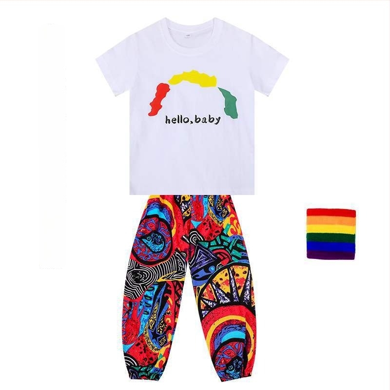 Etnički stil grupni plesni kostim, Chenille i Spandex tkanine, unisex odjeća za folklorni ples, ljeto 2024
