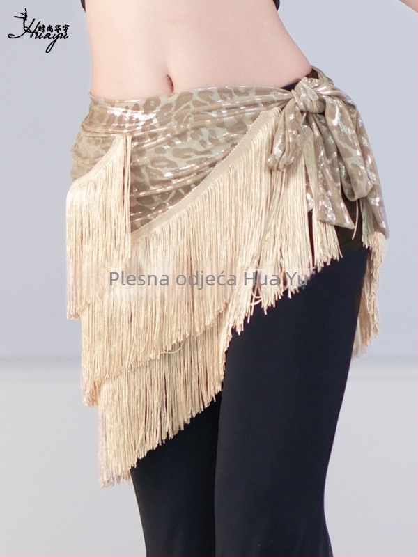 Ženska haljina za latino plesni trening s resicama – Milk Silk + resice, Spandex 30–50%, pozornica odjeća, ljeto 2025