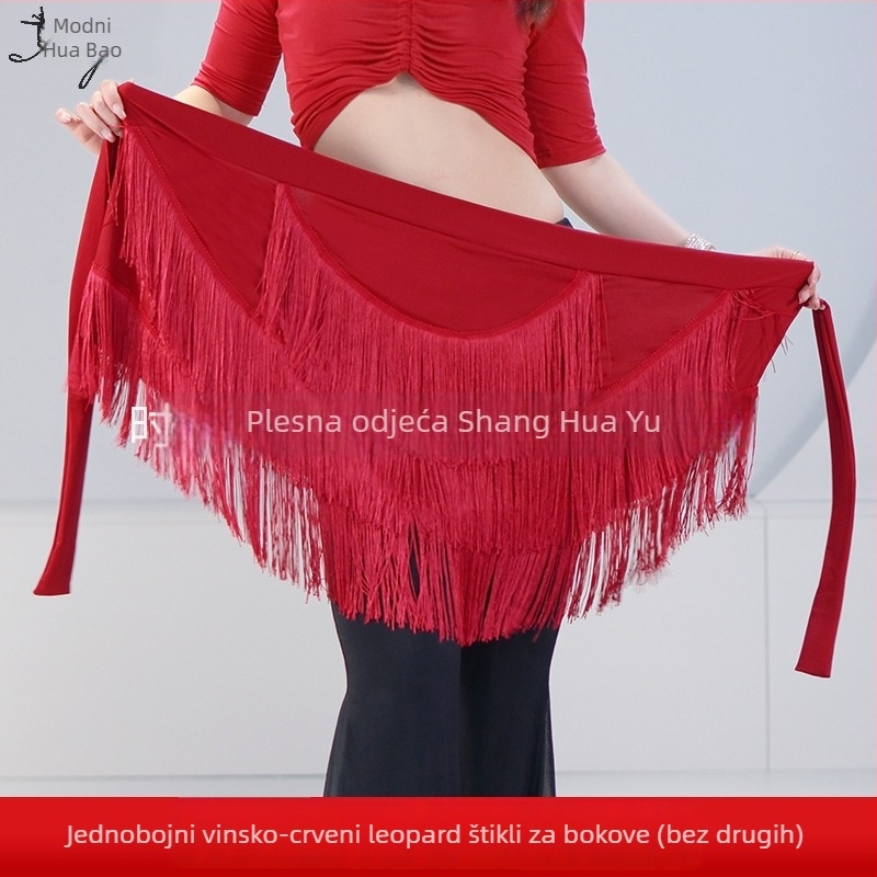 Ženska haljina za latino plesni trening s resicama – Milk Silk + resice, Spandex 30–50%, pozornica odjeća, ljeto 2025