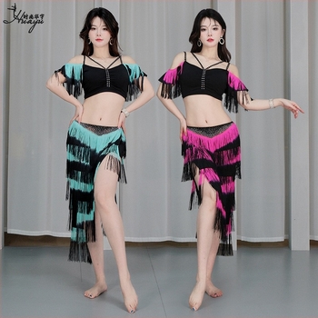 Set za belly dance s resama – Crystal cotton + gradient resama; glavni materijal: Spandex; udio vlakna: 50-70%; ljeto 2025; za žene