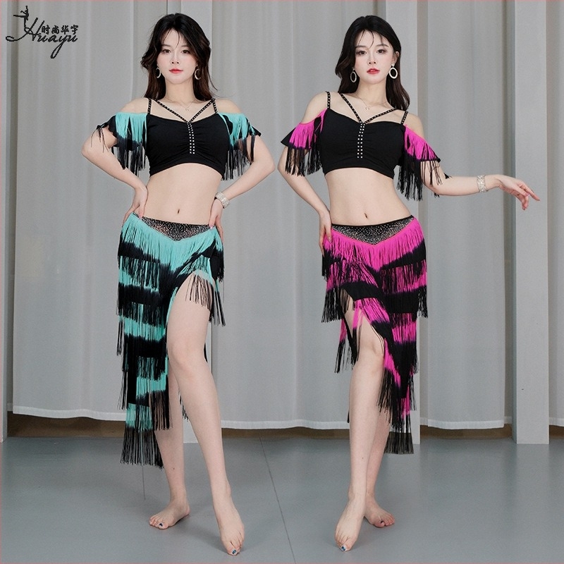 Set za belly dance s resama – Crystal cotton + gradient resama; glavni materijal: Spandex; udio vlakna: 50-70%; ljeto 2025; za žene