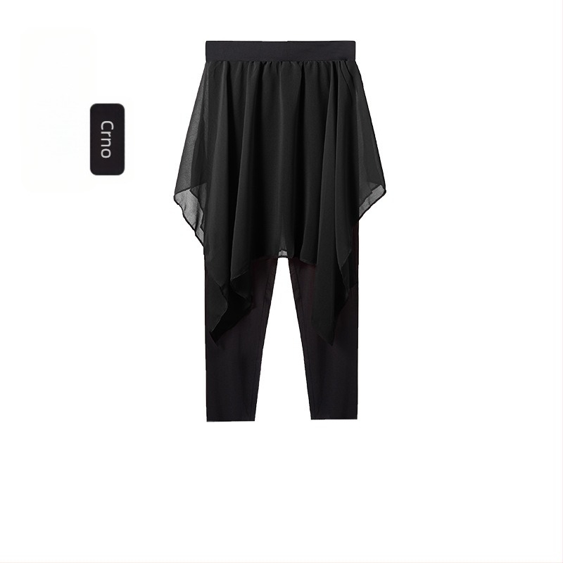 Nacionalni plesni kostim: set suknje i hlača za odraslu ženu – moderni plesni odjev, Modal tkanina s Modal podstavkom, jednofarban uzorak, pogodan za scenu, orijentalni i narodni plesovi