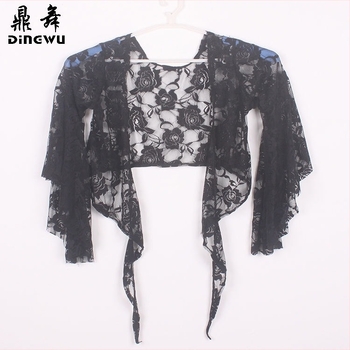 Top za belly dance s čipkastim trakama i leptir rukavima; tkanina: čipka; glavna tkanina: poliester; sadržaj glavne tkanine: 85%