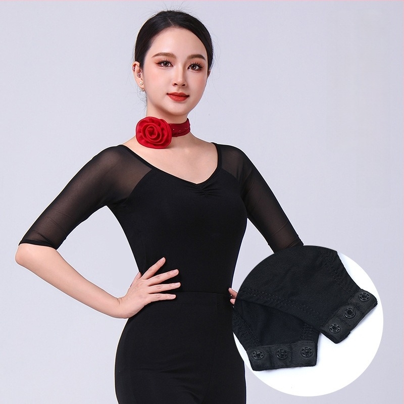 Set modernog plesa: body s V-izrezom i zvonastim hlačama, modalna tkanina