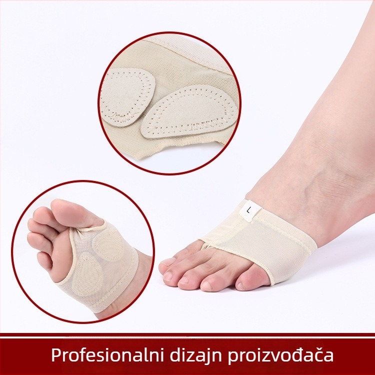 Prednja podloga za prednji dio stopala za balet s ortopedskim uloškom – model Belly Dance Front Pad; materijal: poliester, mikrovlakna, poput svile; stil: Front Pad