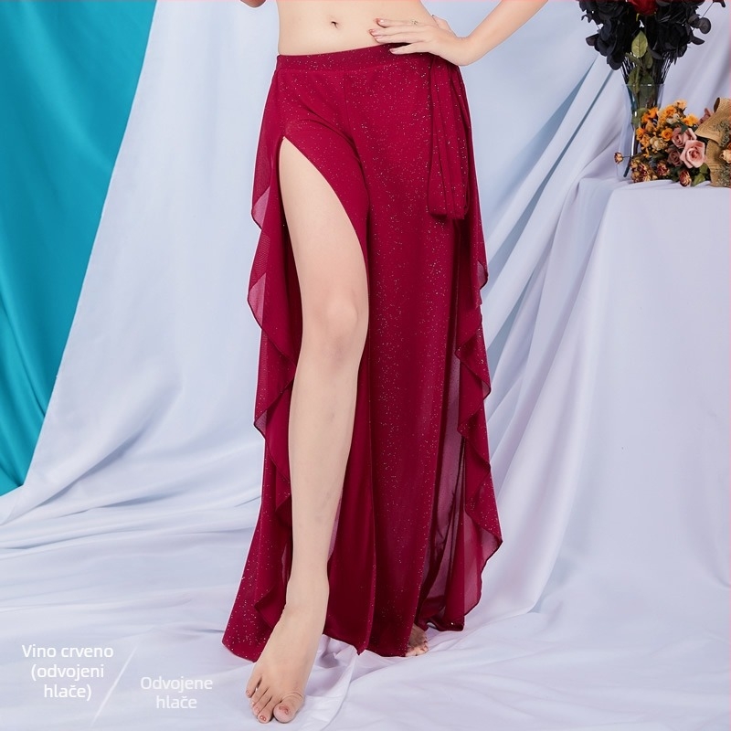 BELLYQUEEN/Dancer moderni kostim za belly dance, ženski scenski odjev, materijal Water Yarn, 100% poliester, podstava Water Yarn 100% poliester, pogodan za proljeće/ljeto/jesen, pozornica, belly dance, drama